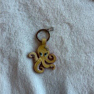 coach Yellow Octopus Keychain